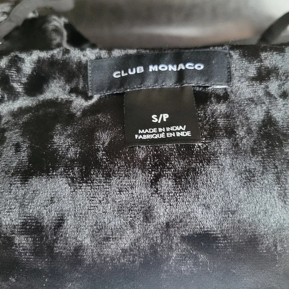 Club Monaco Crushed Velvet Cowl Neck Cami - Picture 4 of 8